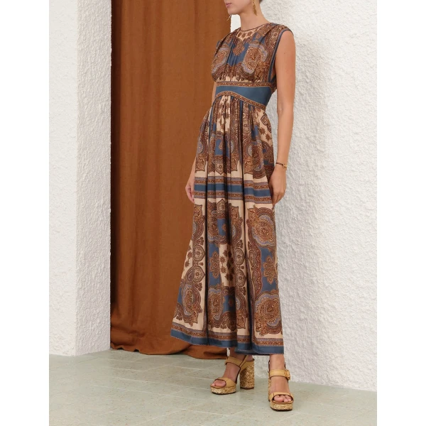 Zimmermann Mahon Waisted Maxi Dress, view 3