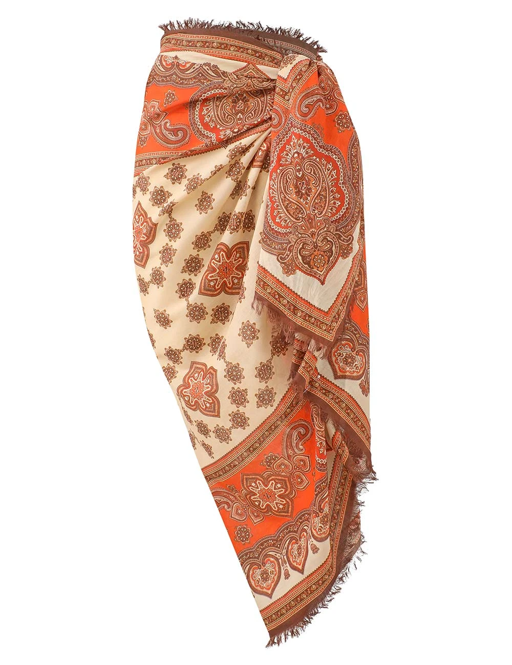 Zimmermann Printed Cotton Pareo | Ready to Wear Collection Luxury Shoes Zimmermann Printed Cotton Pareo
