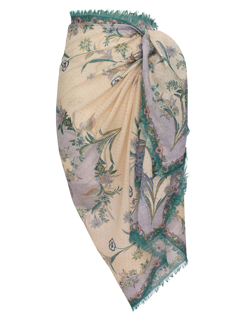 Zimmermann Printed Cotton Pareo | Ready to Wear Collection Luxury Shoes Zimmermann Printed Cotton Pareo