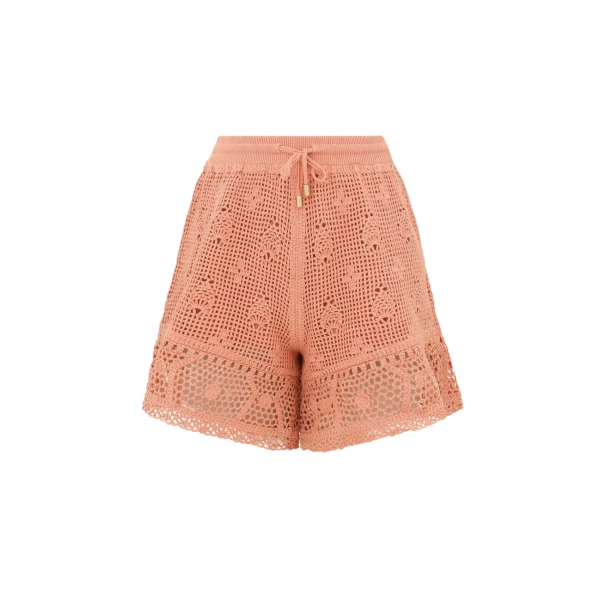 Zimmermann Roselight Crochet Frill Short