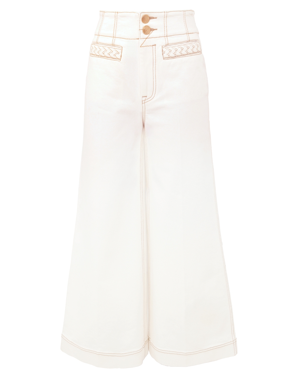 Zimmermann Roselight Cropped Flare Jean