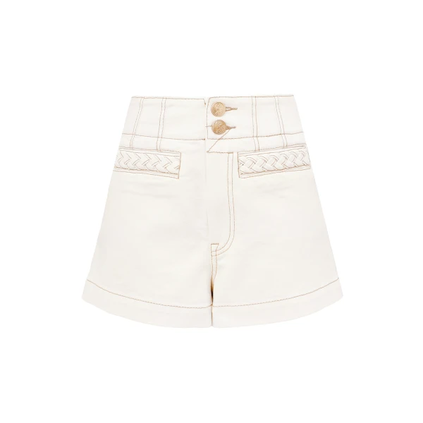 Zimmermann Roselight Denim Short