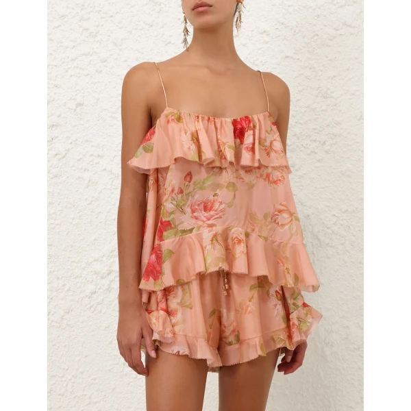 Zimmermann Roselight Frill Cami Top, view 2