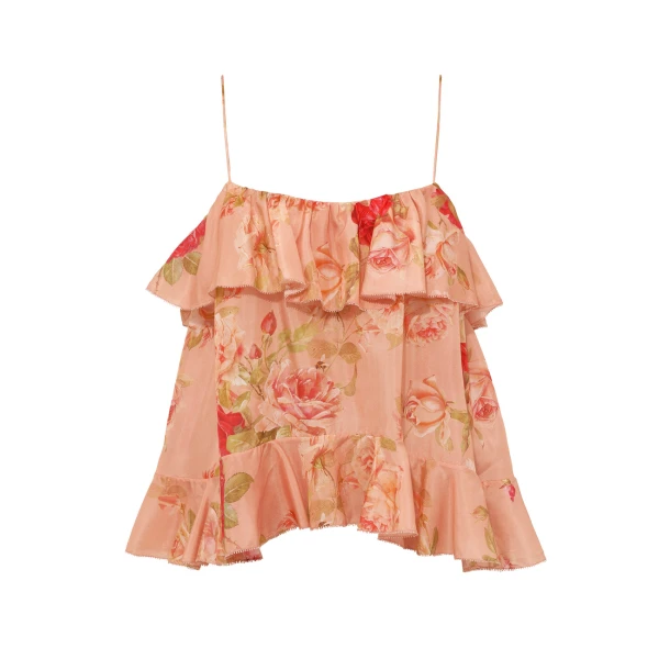 Zimmermann Roselight Frill Cami Top