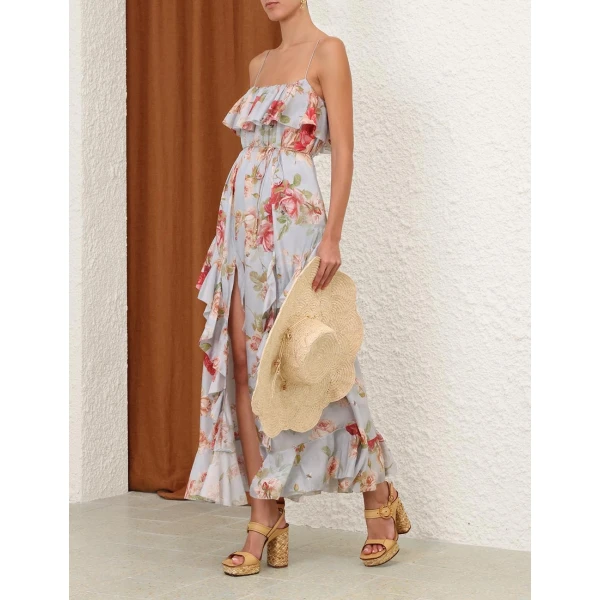 Zimmermann Roselight Frill Maxi Dress, view 3