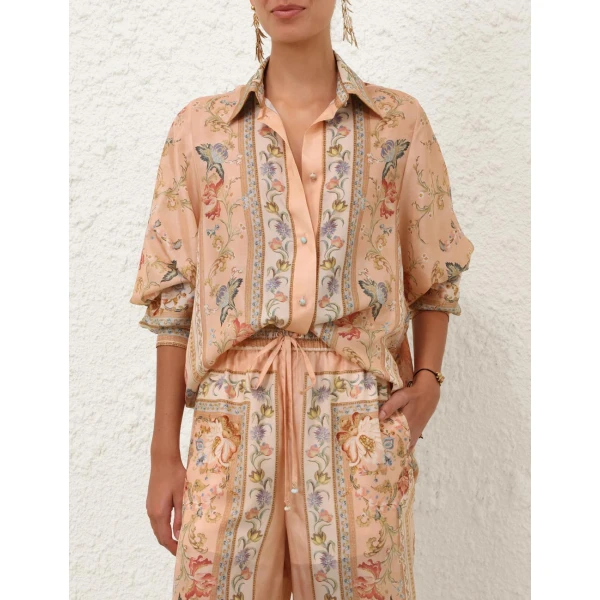 Zimmermann Roselight Relaxed Shirt, view 2