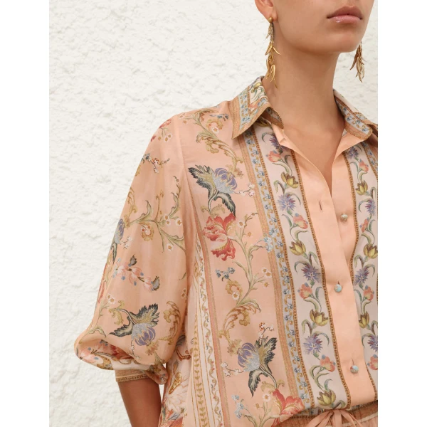Zimmermann Roselight Relaxed Shirt, view 5