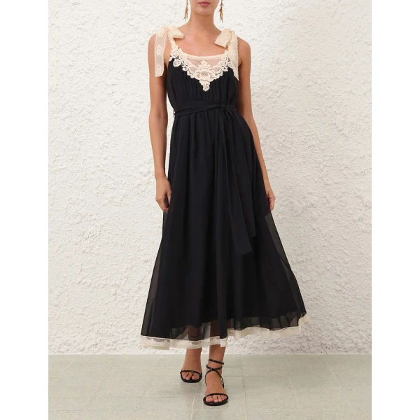 Zimmermann Roselight Slip Maxi Dress, view 2
