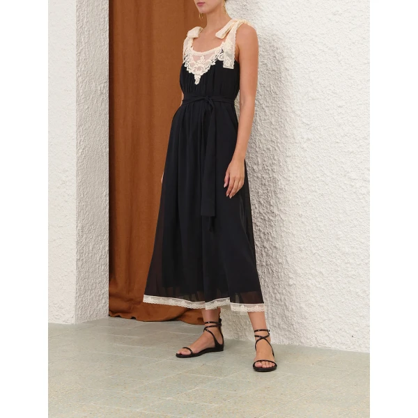Zimmermann Roselight Slip Maxi Dress, view 3