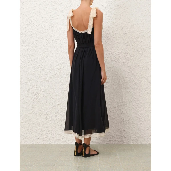 Zimmermann Roselight Slip Maxi Dress, view 4