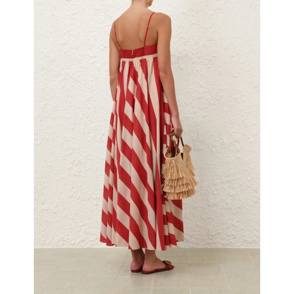 Zimmermann Roselight Stripe Maxi Dress, view 4