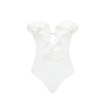 Zimmermann Solstice Frill Plunge 1PC | Ready to Wear Collection Luxury Shoes Zimmermann Solstice Frill Plunge 1PC