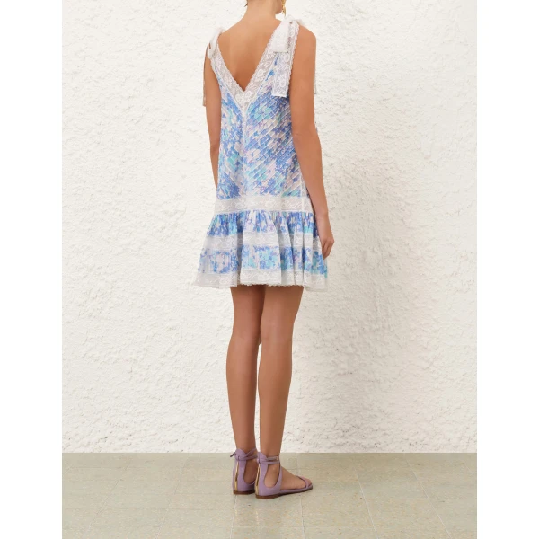 Zimmermann Solstice Lantern Mini Dress, view 4