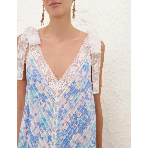 Zimmermann Solstice Lantern Mini Dress, view 5