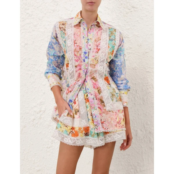 Zimmermann Solstice Spliced Shirt, view 2