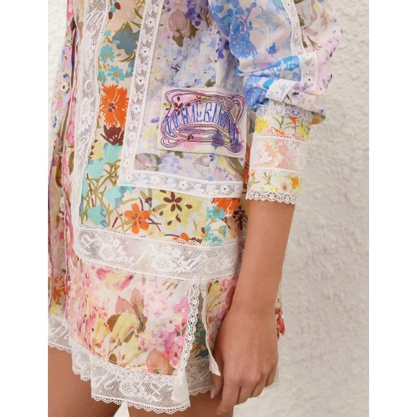 Zimmermann Solstice Spliced Shirt, view 5