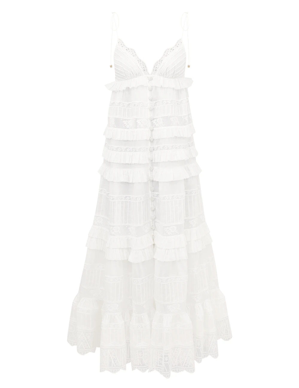 Zimmermann Solstice Tiered Midi Dress
