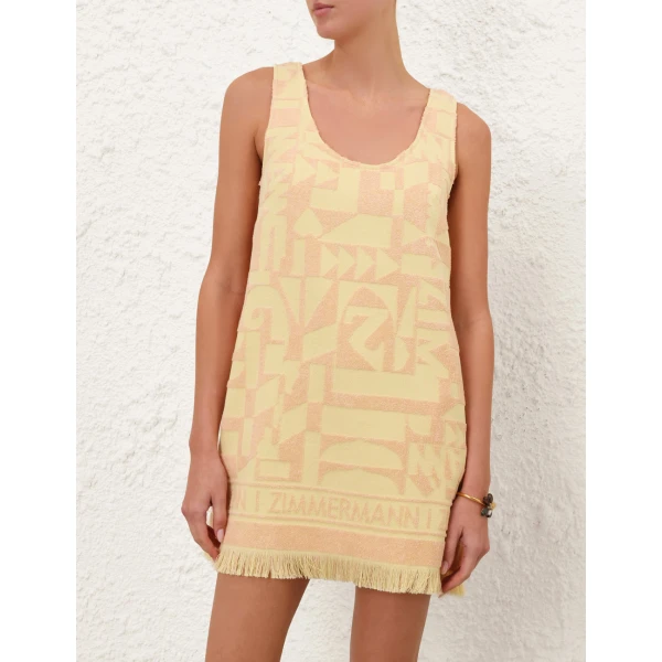 Zimmermann Solstice Towelling Mini Dress, view 2