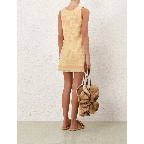 Zimmermann Solstice Towelling Mini Dress, view 4