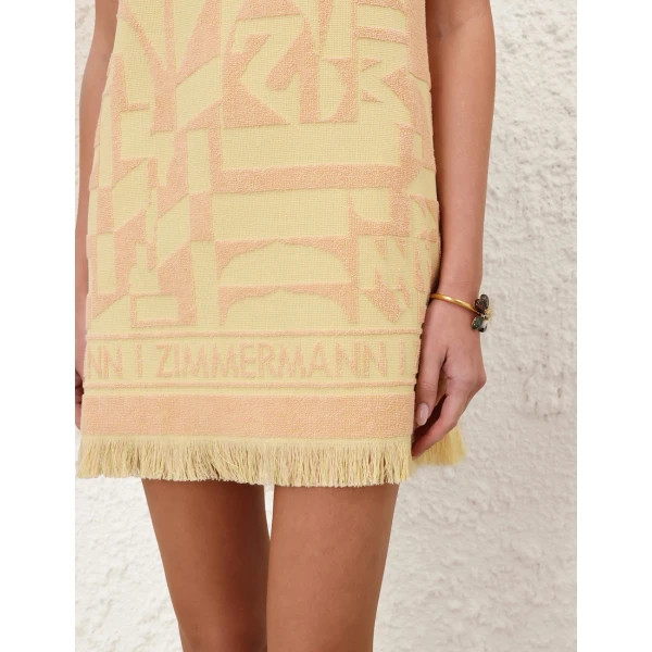 Zimmermann Solstice Towelling Mini Dress, view 5