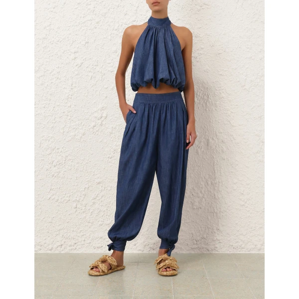 Zimmermann Sundance Denim Harem Pant, view 2