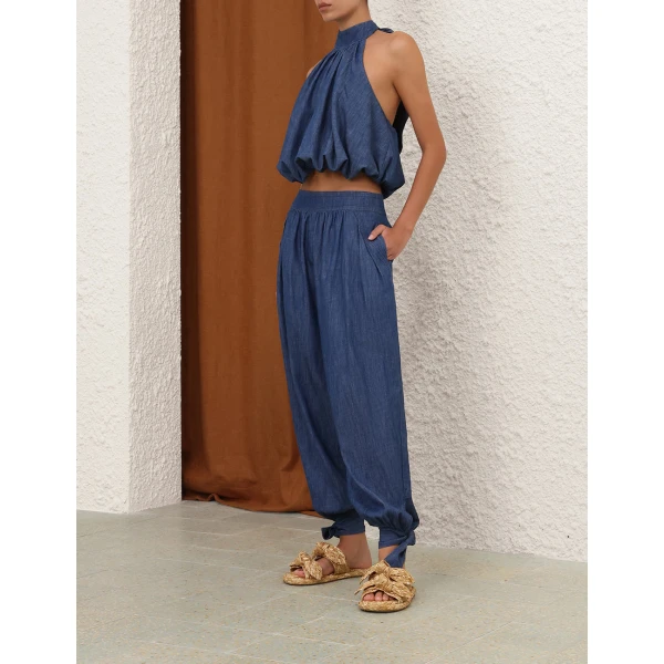 Zimmermann Sundance Denim Harem Pant, view 3