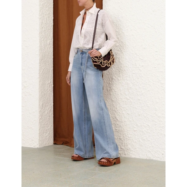 Zimmermann Sundance Embroidered Shirt, view 3