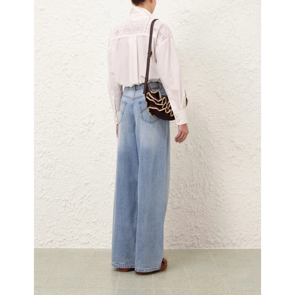 Zimmermann Sundance Embroidered Shirt, view 4