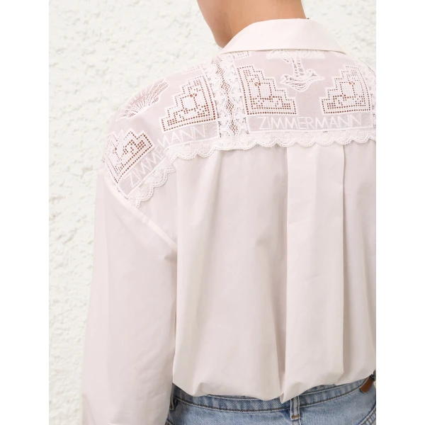 Zimmermann Sundance Embroidered Shirt, view 5