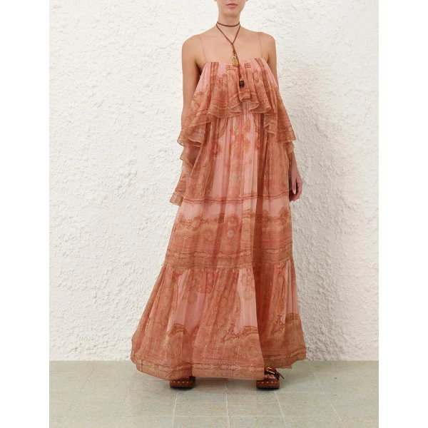 Zimmermann Sundance Frill Maxi Dress, view 2