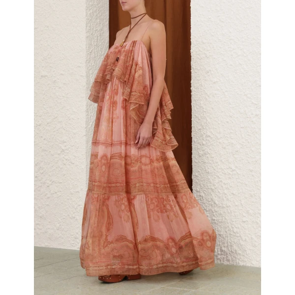 Zimmermann Sundance Frill Maxi Dress, view 3