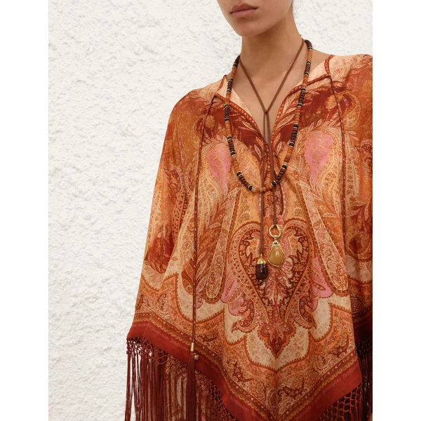 Zimmermann Sundance Fringe Cape, view 5