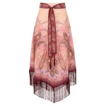 Zimmermann Sundance Fringe Midi Skirt | Ready to Wear Collection Luxury Shoes Zimmermann Sundance Fringe Midi Skirt