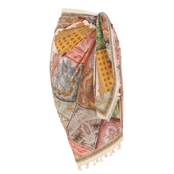 Zimmermann Sundance Fringe Printed Pareo