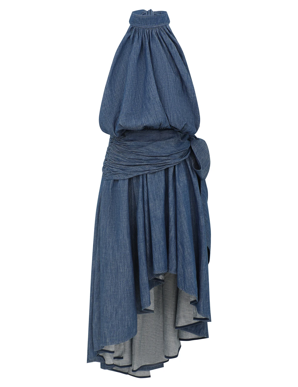 Zimmermann Sundance Halter Denim Dress | Ready to Wear Collection Luxury Shoes Zimmermann Sundance Halter Denim Dress