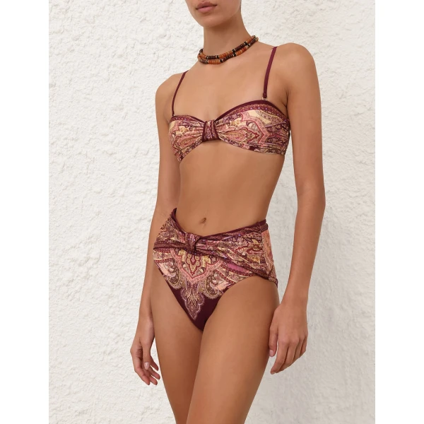 Zimmermann Sundance Knot Bandeau Bikini, view 2