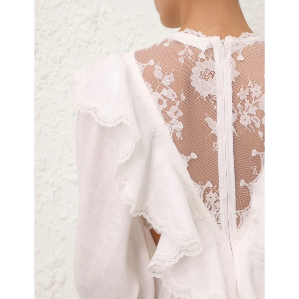 Zimmermann Sundance Lace Bodice Dress, view 5