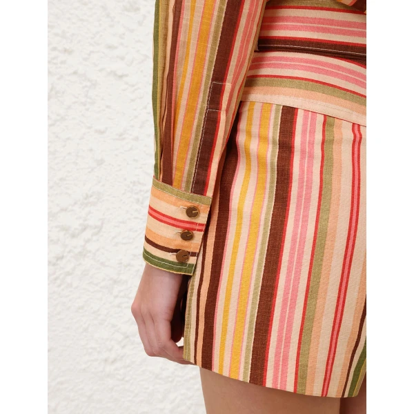 Zimmermann Sundance Stripe Shirt, view 5