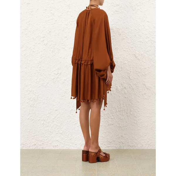 Zimmermann Sundance Tassel Mini Dress, view 4