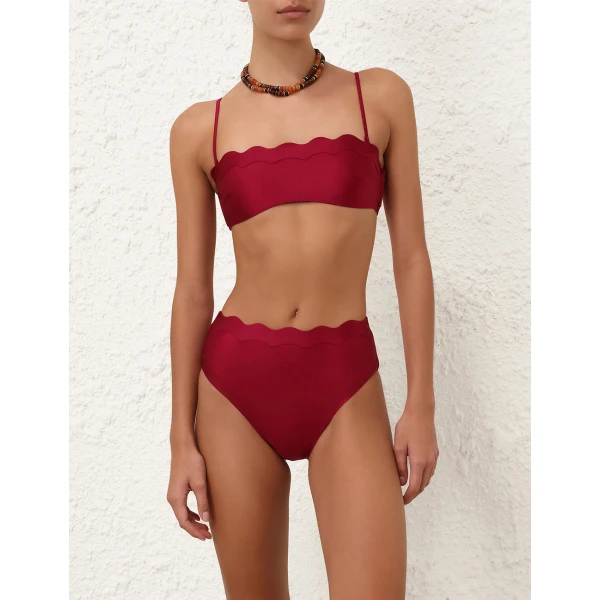 Zimmermann Sundance Wavy Bandeau Bikini, view 2