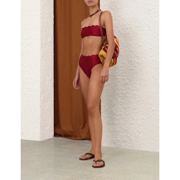 Zimmermann Sundance Wavy Bandeau Bikini, view 3
