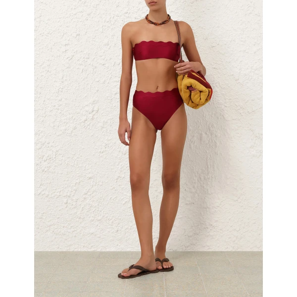 Zimmermann Sundance Wavy Bandeau Bikini, view 5
