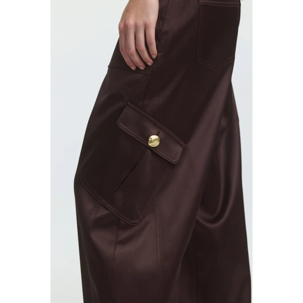 Aje Ardena Satin Cargo Pant, view 3