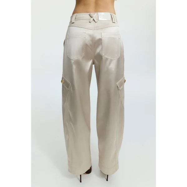 Aje Ardena Satin Cargo Pant, view 6