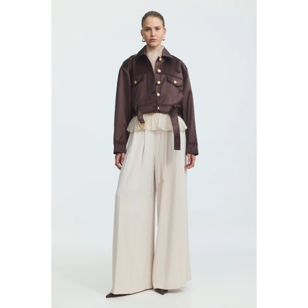 Aje Ardena Satin Jacket, view 2