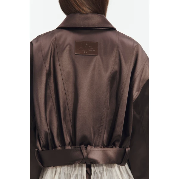Aje Ardena Satin Jacket, view 4