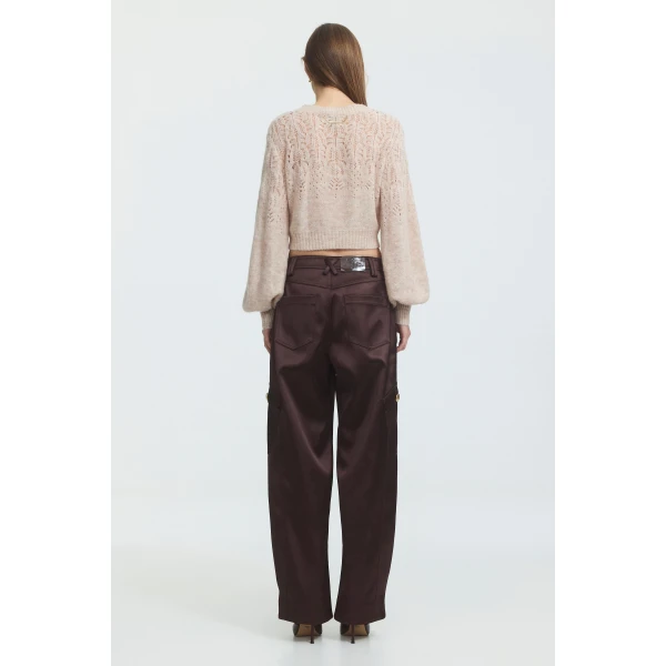 Aje Brielle Lace Knit Cardigan, view 6