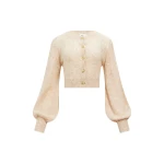 Aje Brielle Lace Knit Cardigan