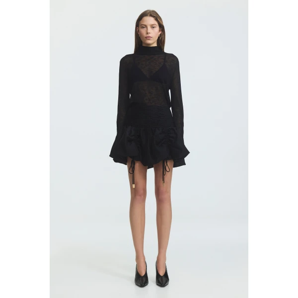 Aje Contour Mini Skirt, view 2