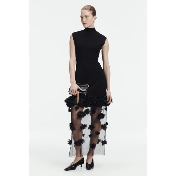 Aje Fleura Knit Midi Dress, view 3